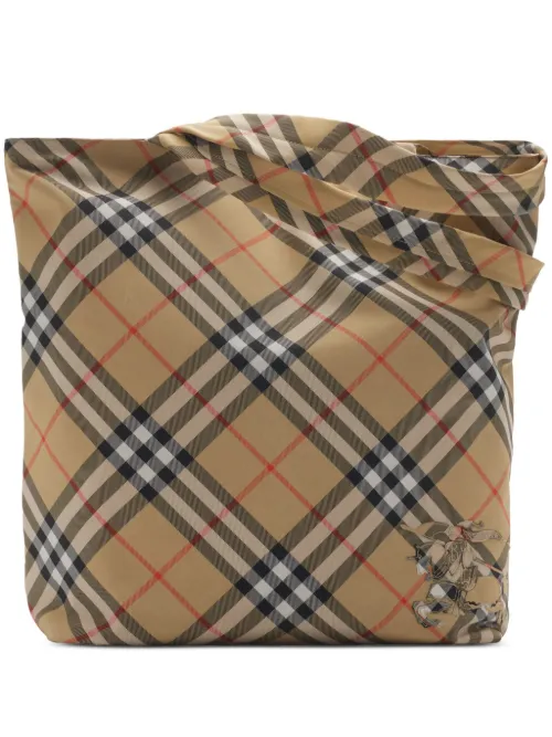 Sac à main à carreaux - Burberry - Modalova
