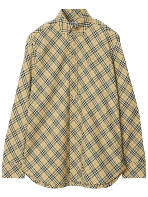 Burberry check-pattern cotton shirt Women