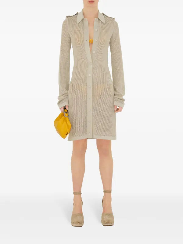 Burberryコットンピケドレスbrown Burberryコットンピケドレスbrown ウィメンズ デザイナー ドレス