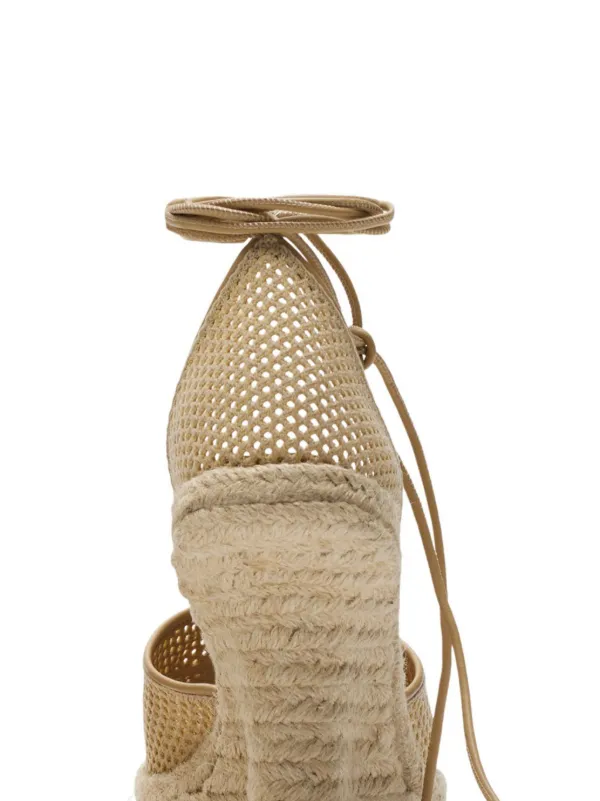 Burberry Mesh Plunge Espadrilles Neutrals FARFETCH AU