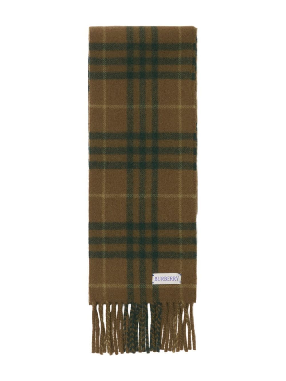 Burberry plaid cashmere scarf - Beige