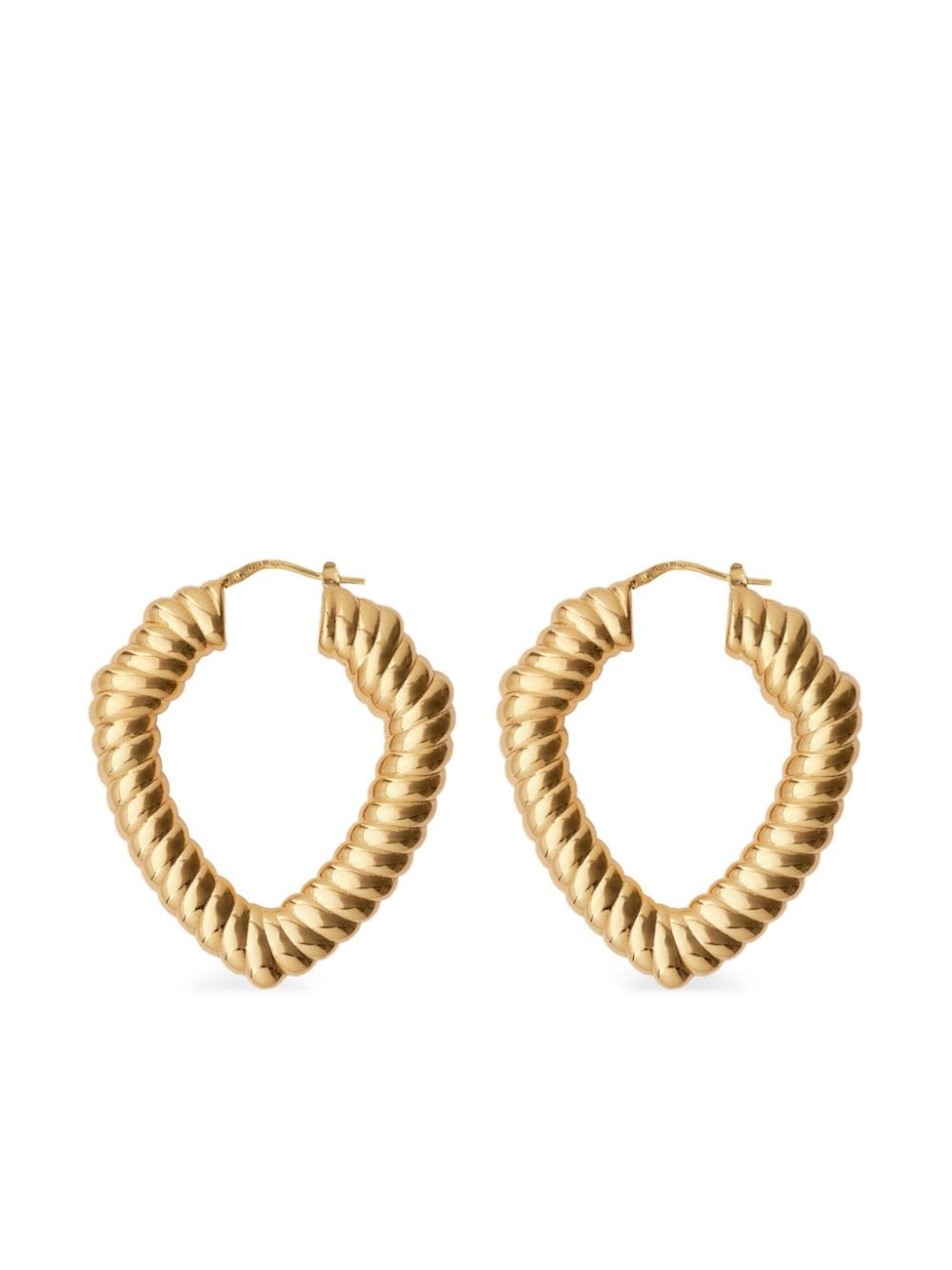 Burberry large Shield earrings - Gold