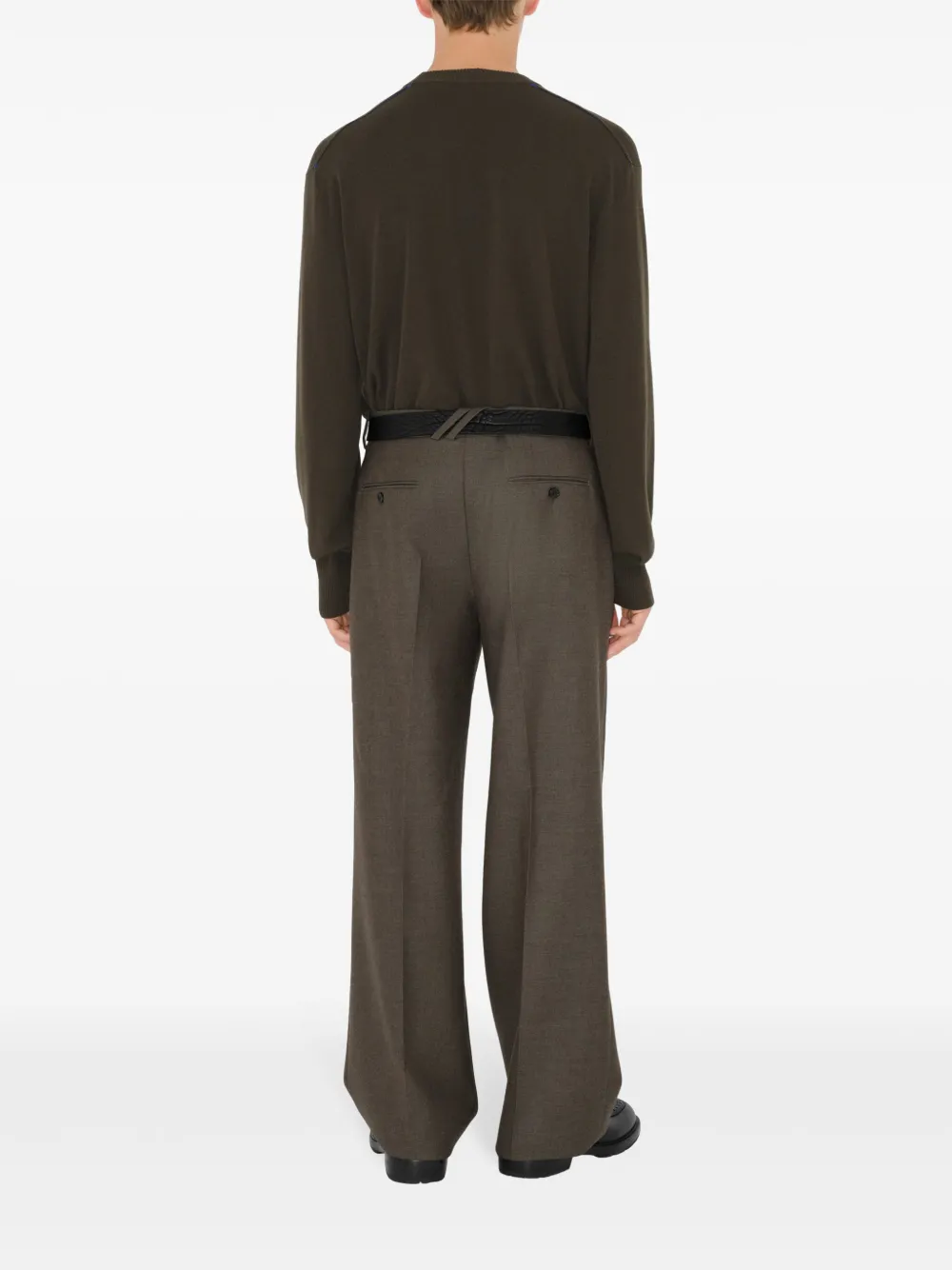 Burberry Wollen pantalon Bruin