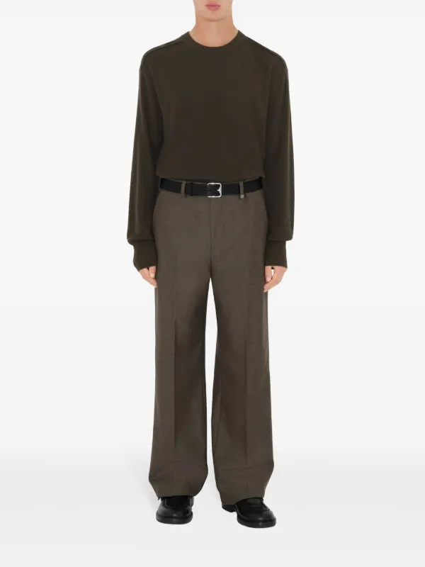 Burberry Wool Tailored Trousers | Brown | FARFETCH