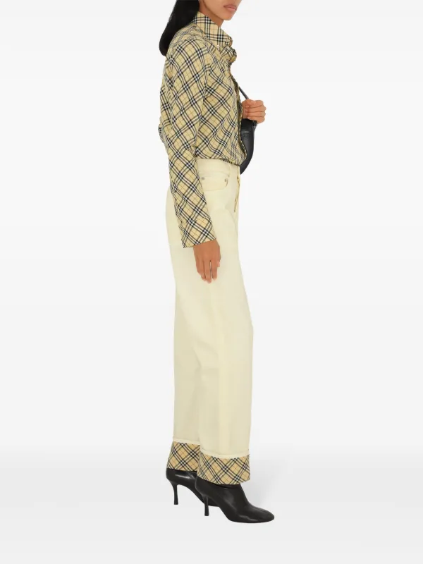 Burberry Checked Cotton Shirt | Neutrals | FARFETCH