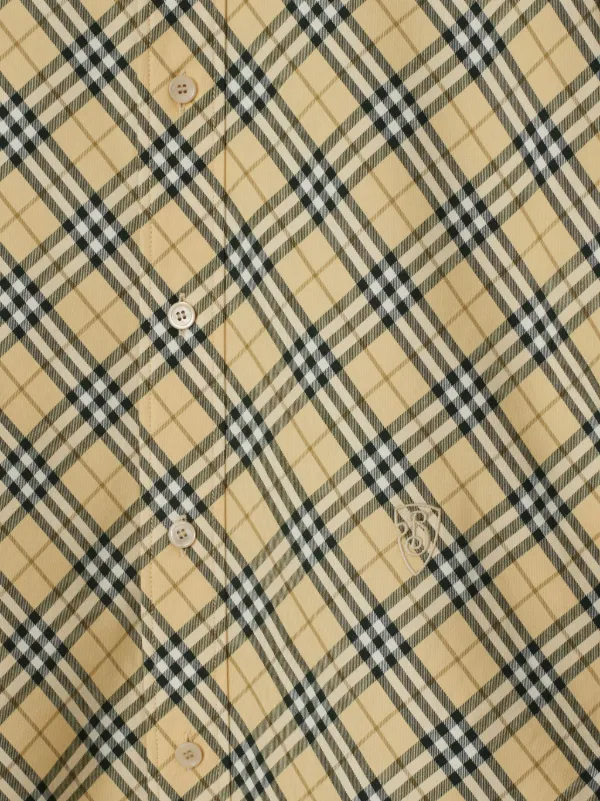 Burberry Checked Cotton Shirt | Neutrals | FARFETCH