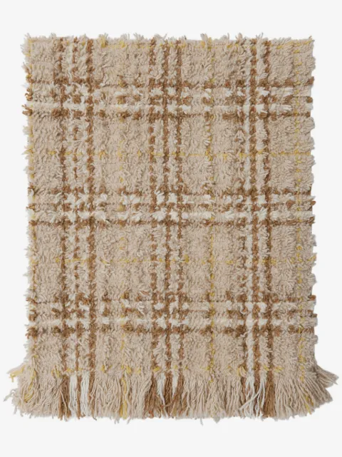 Burberry 格纹羊毛毯子