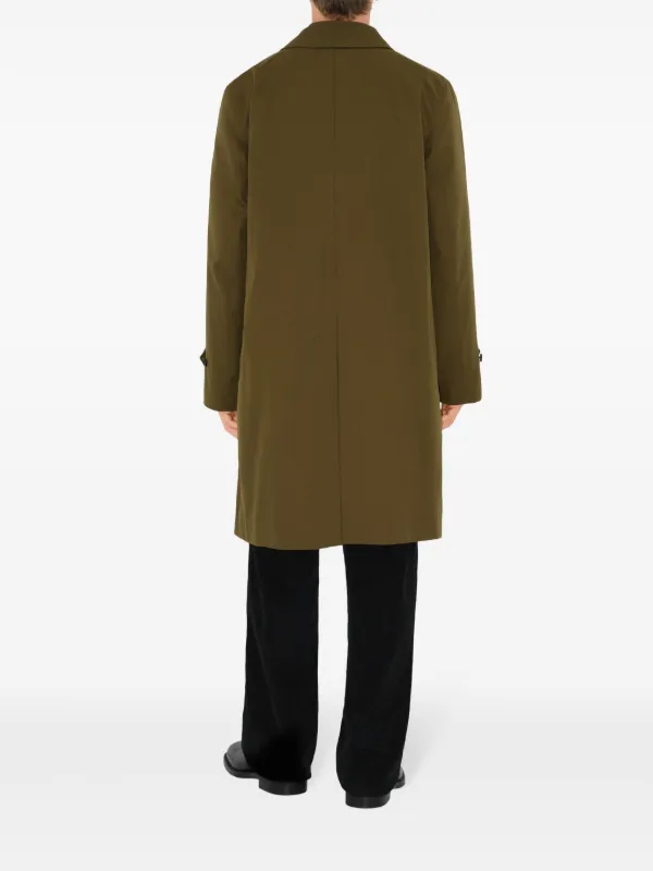 【関税&送料込】Burberry Army Green Gabardine Reversible Jac Burberry Gabardine Car Coat | Green | FARFETCH
