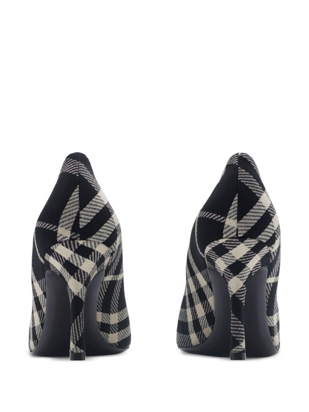 Burberry Geruite Baby pumps - Zwart