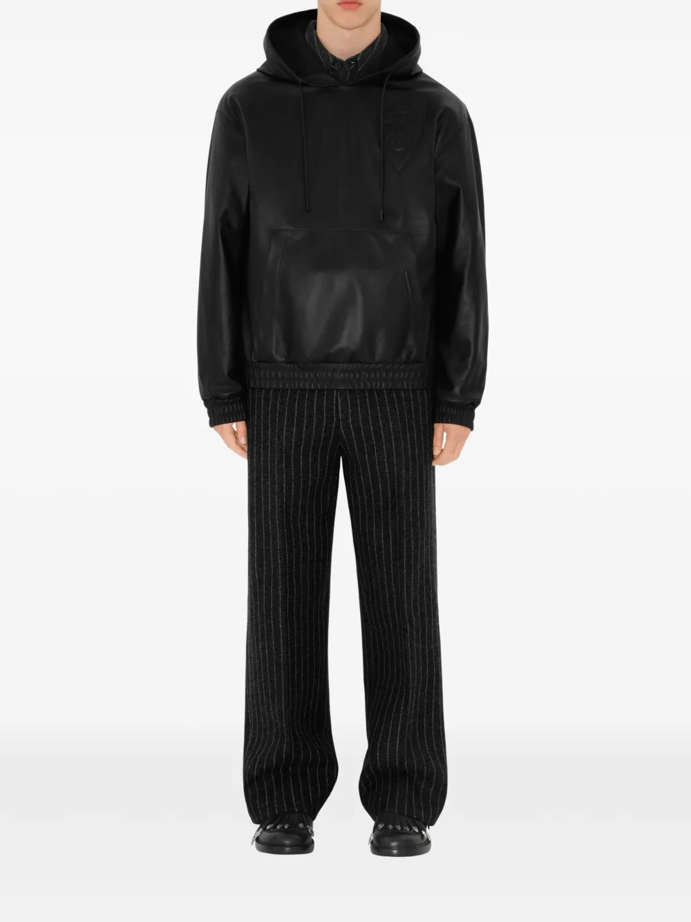 Burberry B Shield leather hoodie | Hoodies | Image 2