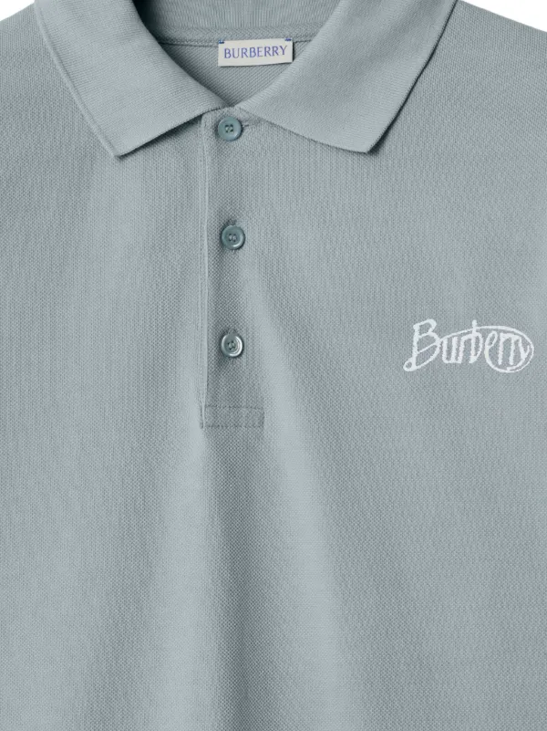 Burberry Cotton Polo Shirt | Blue | FARFETCH