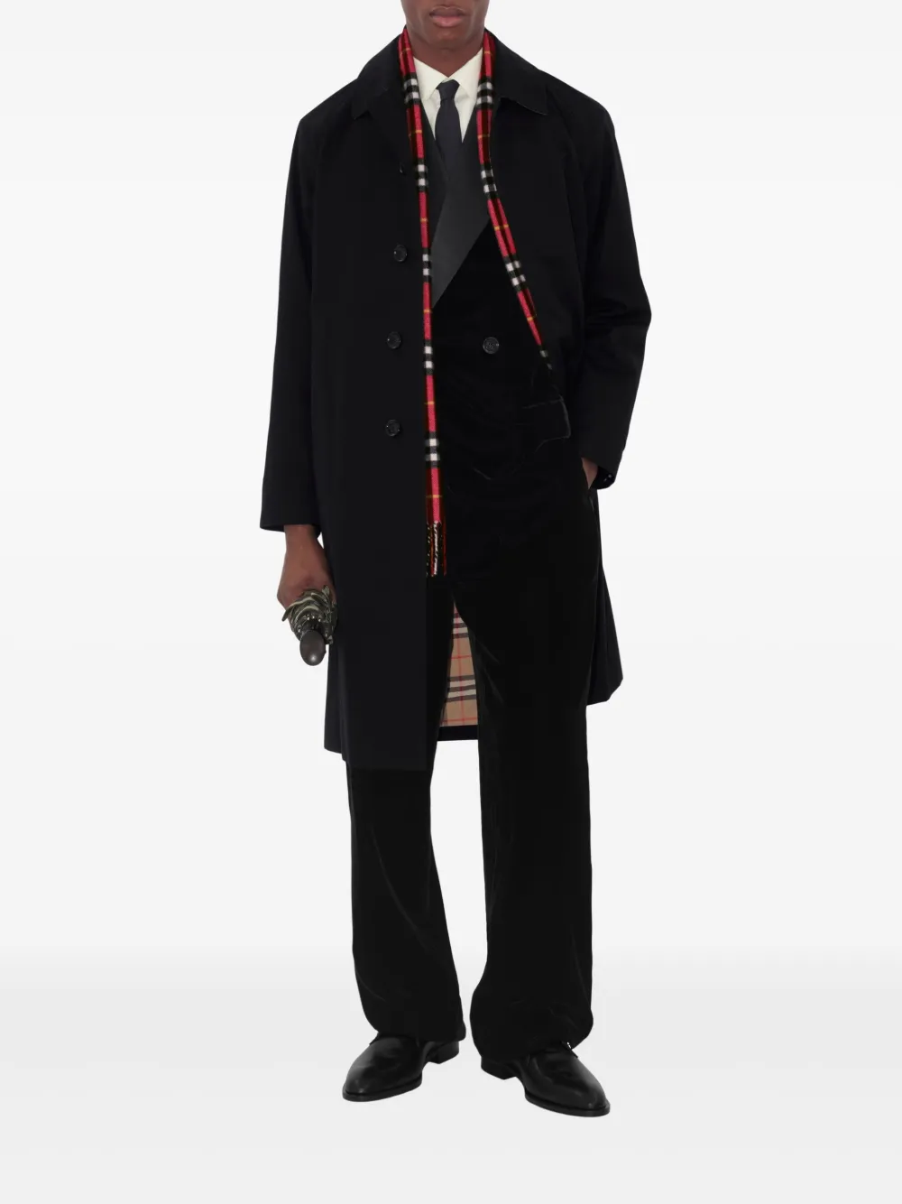 Burberry Camden Heritage Coat | Black | FARFETCH