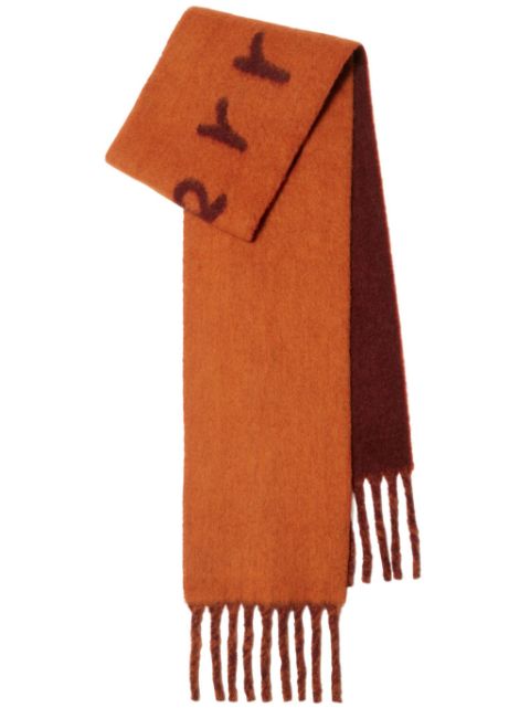 Burberry reversible fringed scarf Women