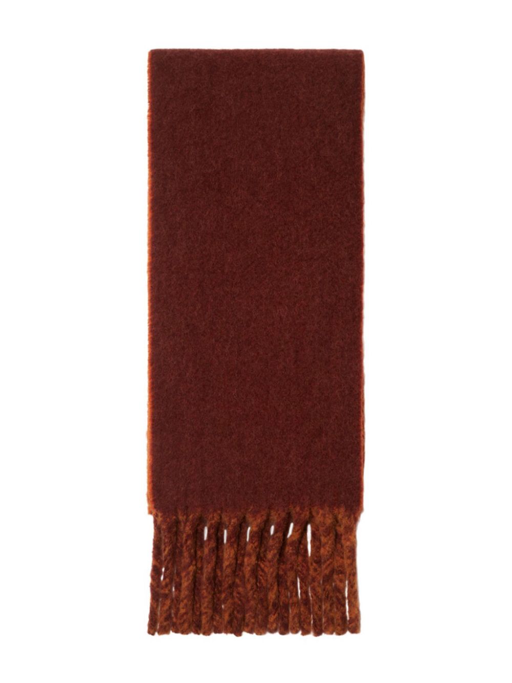 Burberry reversible fringed scarf - Oranje