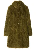 Burberry faux-fur coat - Green