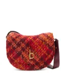 Burberry medium Rocking Horse tweed cross body bag - Red
