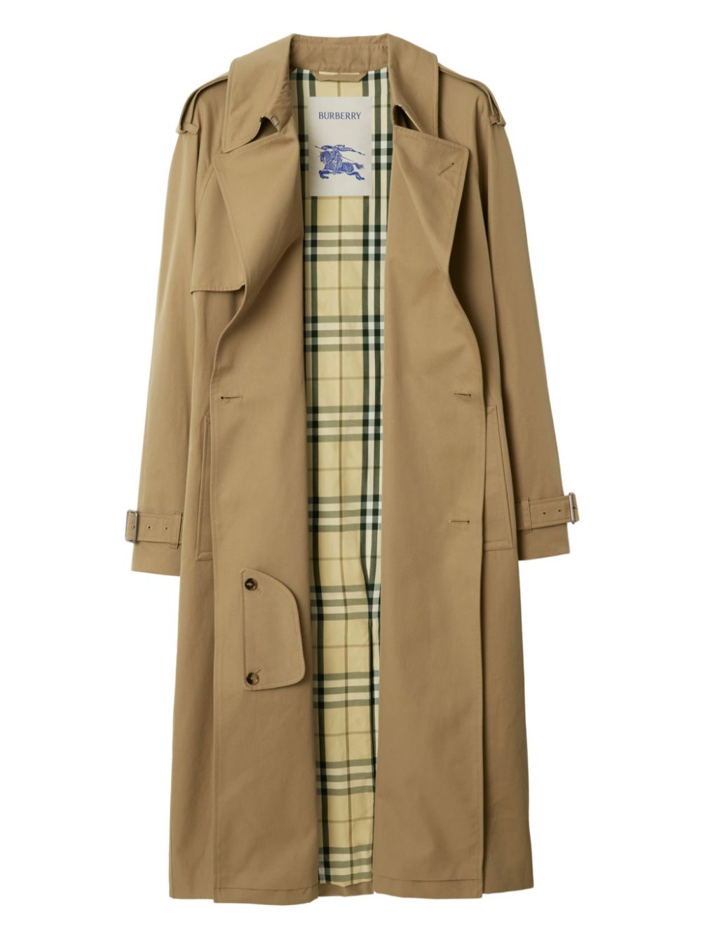 Cheap Burberry gabardine-weave trench coat Men