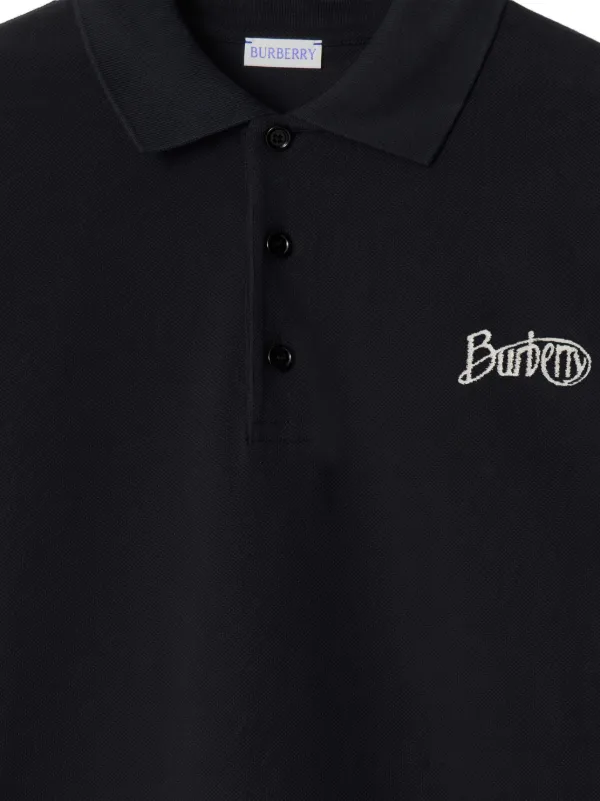 【関税&送料込】Burberry T-shirts and Polos Black Burberry - Cotton crew-neck T-shirt black - The Corner