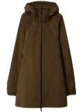 Burberry hooded parka coat - Brown