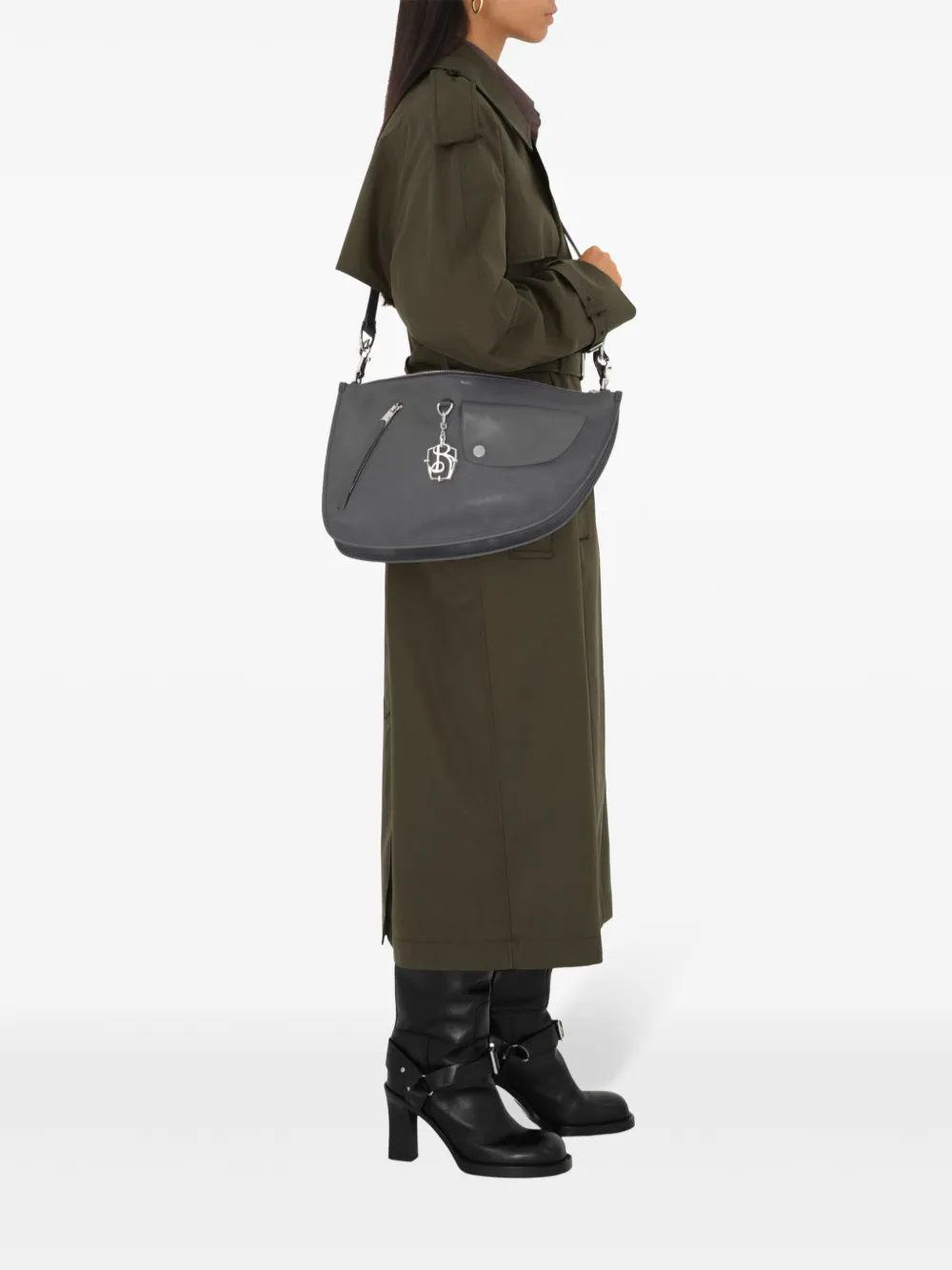 Burberry Shield Twin schoudertas Grijs