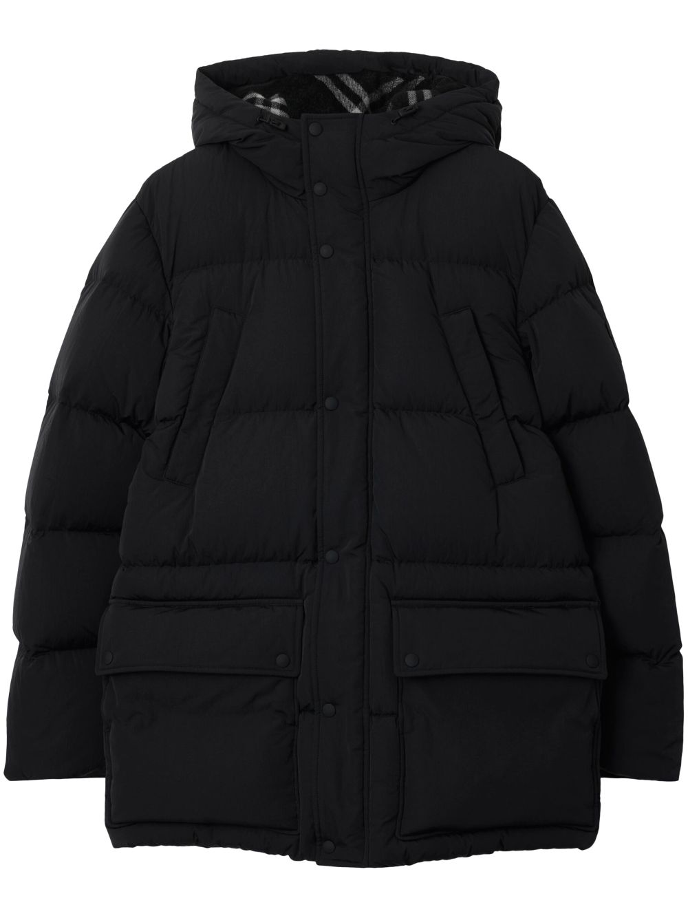 Burberry logo-patch Pufffer Coat - Farfetch