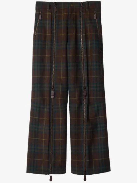 Burberry 체크 울 팬츠