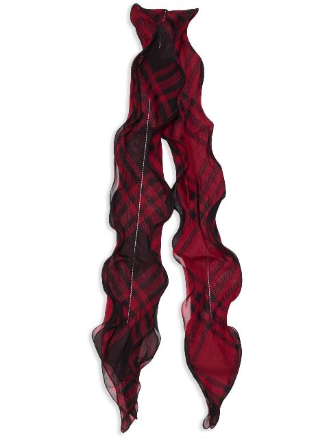 Burberry checkered silk scarf Men