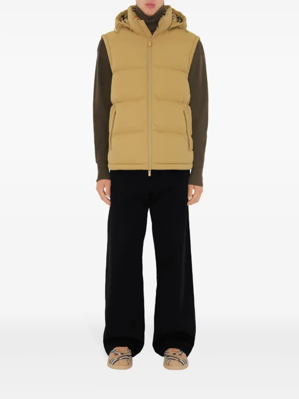 Burberry logo-patch Puffer Jacket | Neutrals | FARFETCH