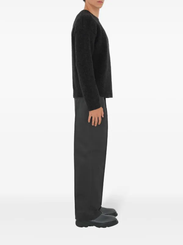 Burberry cotton-blend Tailored Trousers | Grey | FARFETCH AZ