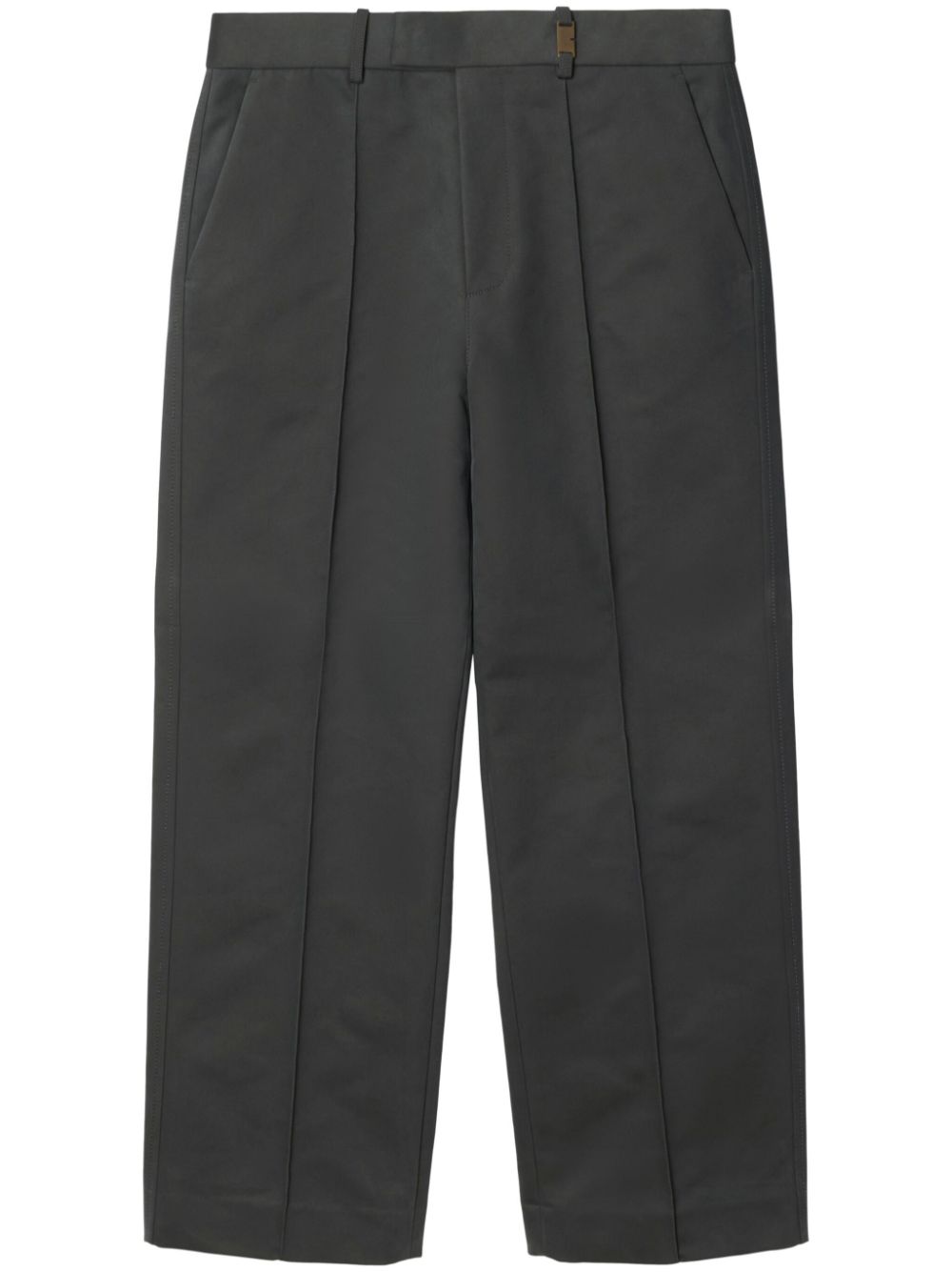 Burberry cotton-blend tailored trousers - Grey