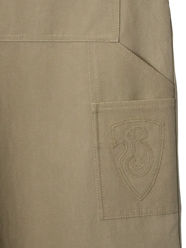 Burberry Cotton loose-fit Trousers | Neutrals | FARFETCH