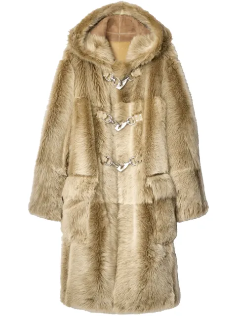 Burberry shearling duffle coat