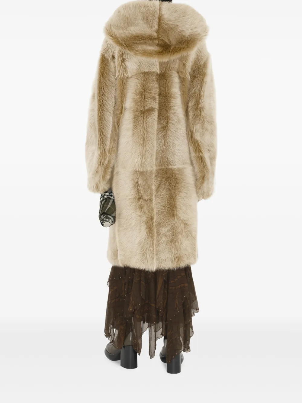 BURBERRY SHEARLING DUFFLE COAT