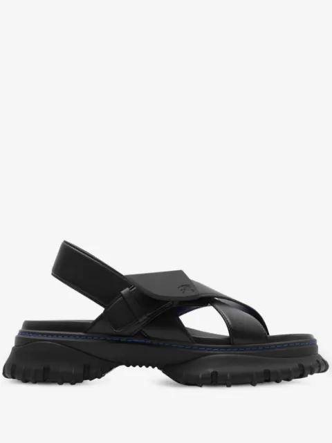 Burberry pebbled leather sandals