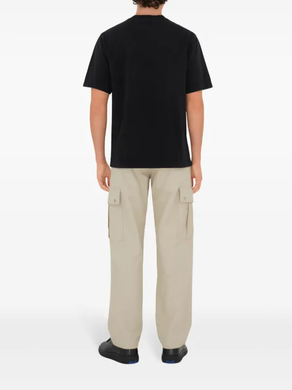 Tシャツ・カットソー BURBERRY Men Tops 8099548 C1413 Black バーバリー BURBERRY Tシャツ メンズ ブラック T-shirts 8099548
