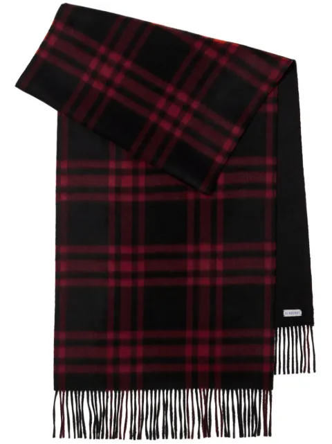 Affordable Burberry reversible checked scarf Men