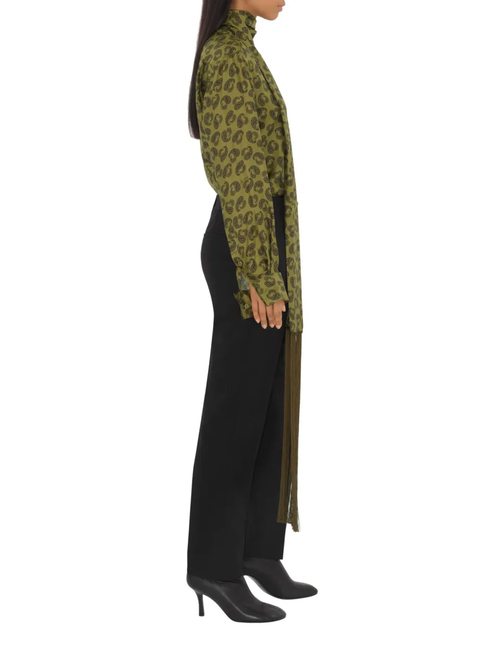Burberry Blouse met paisley-print Groen