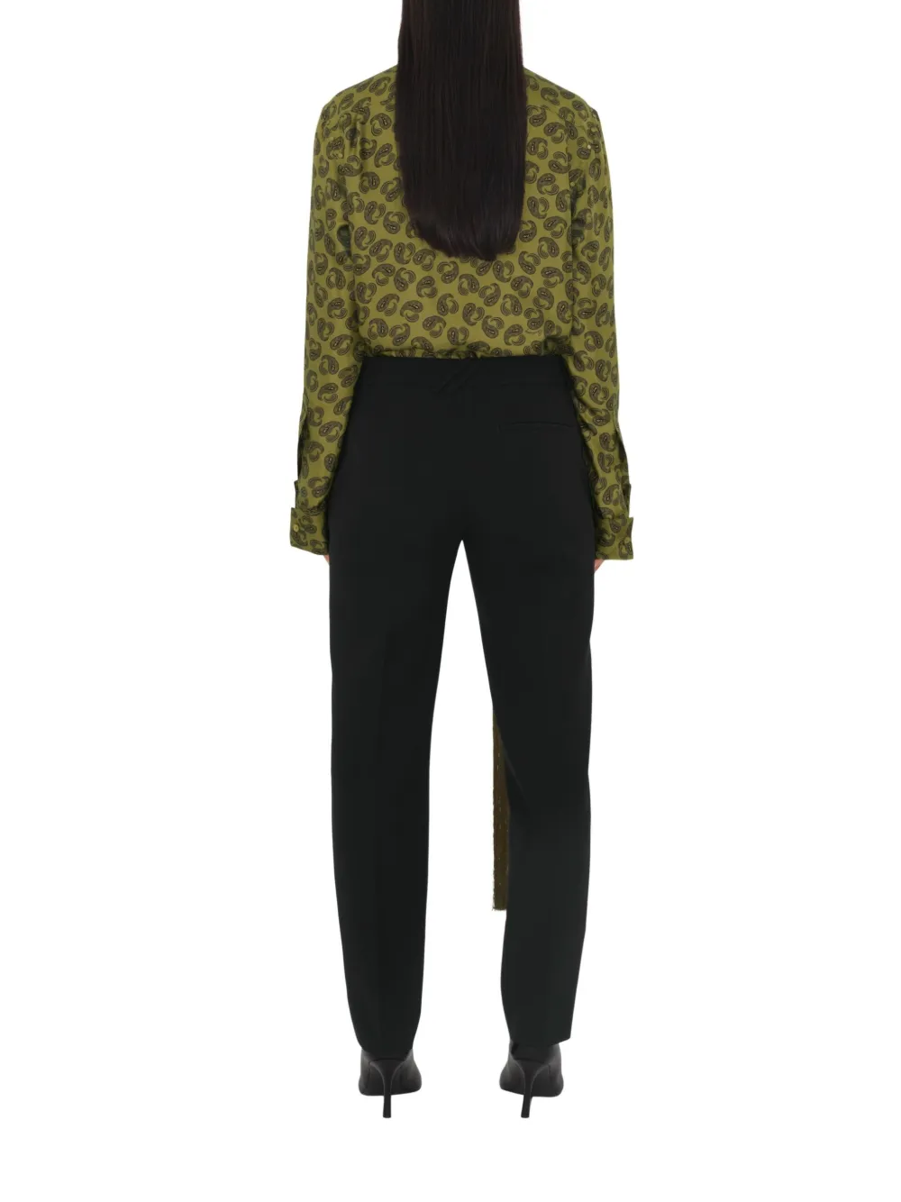 Burberry Blouse met paisley-print Groen