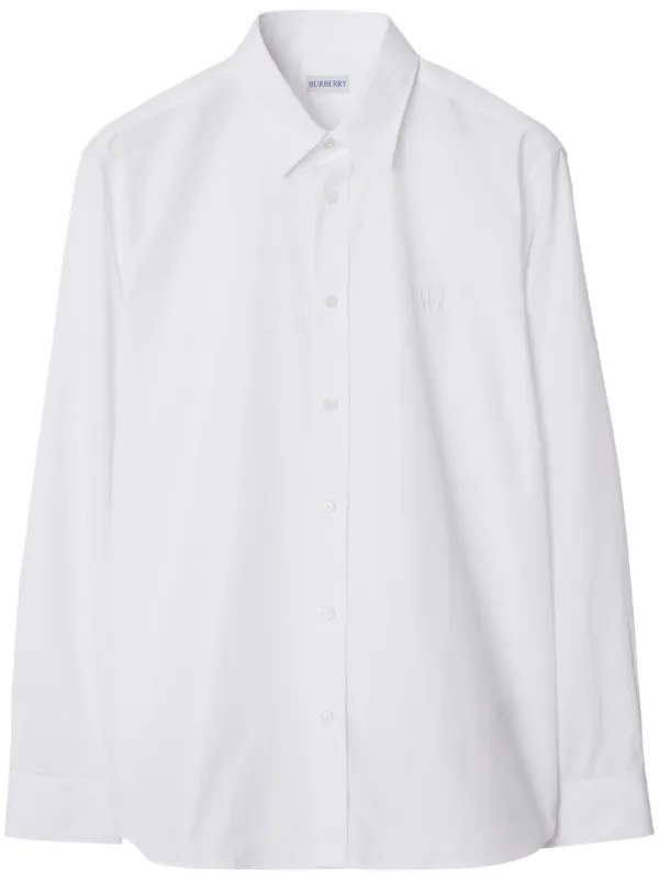 Burberry shirt womens white on sale