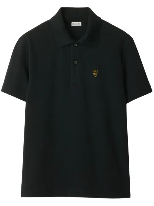 Burberry polo en coton - Gris - Burberry - Modalova