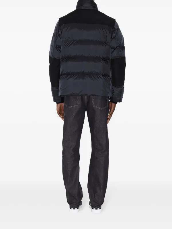 Burberry logo-patch Padded Jacket | Blue | FARFETCH