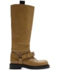 Burberry leather knee-high boots - Brown