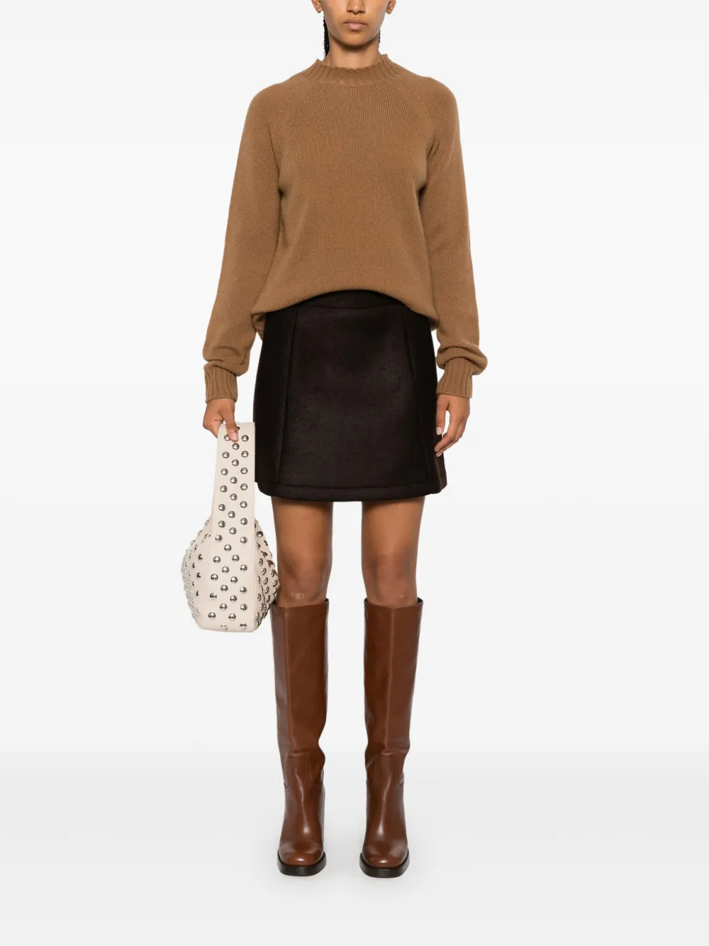 A.P.C. Jupe Julie mini skirt - Bruin