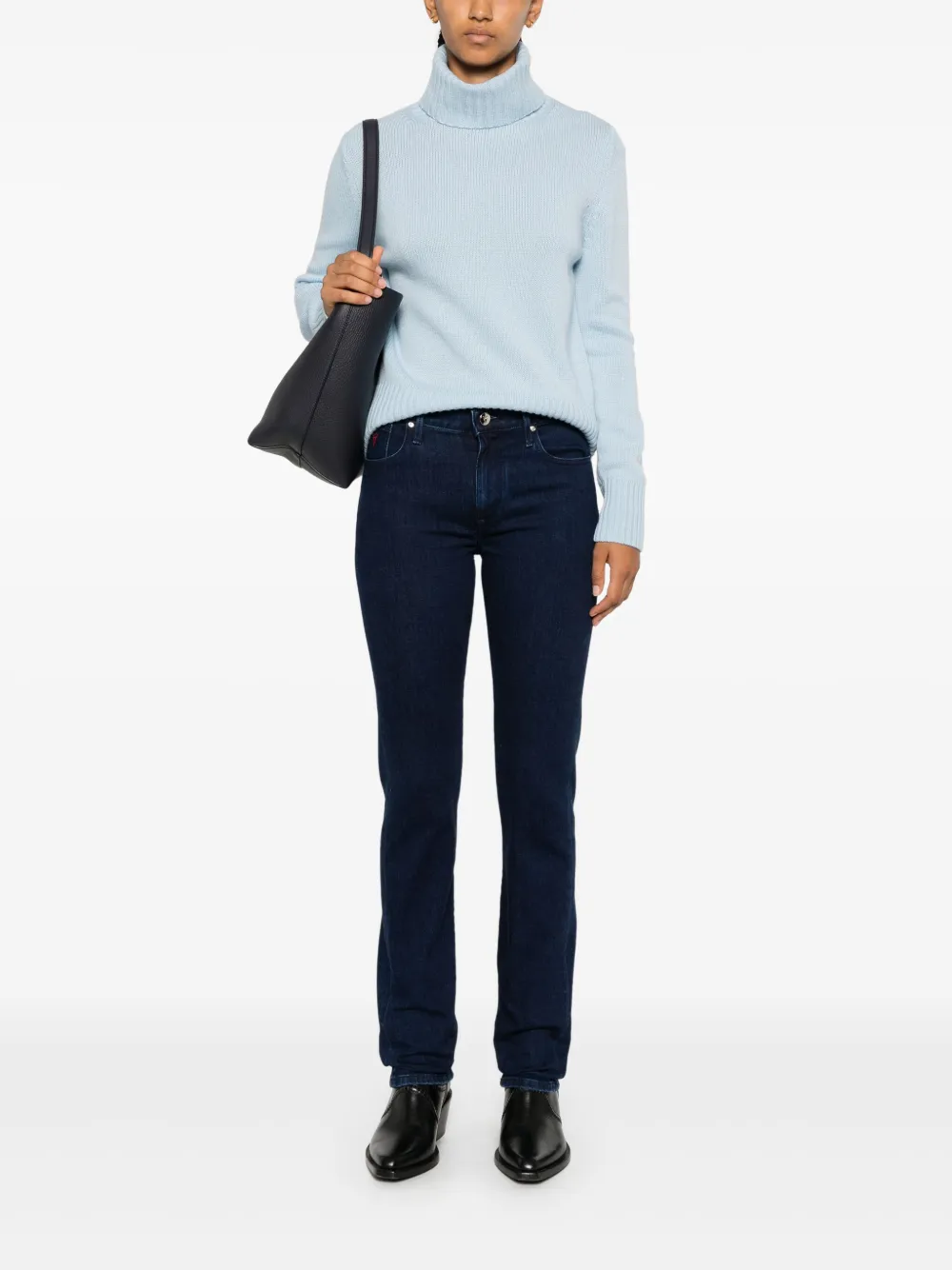 Allude ribbed-knit sweater - Blauw