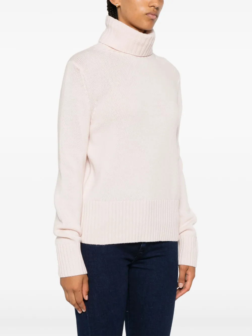Allude Ribgebreide trui Roze
