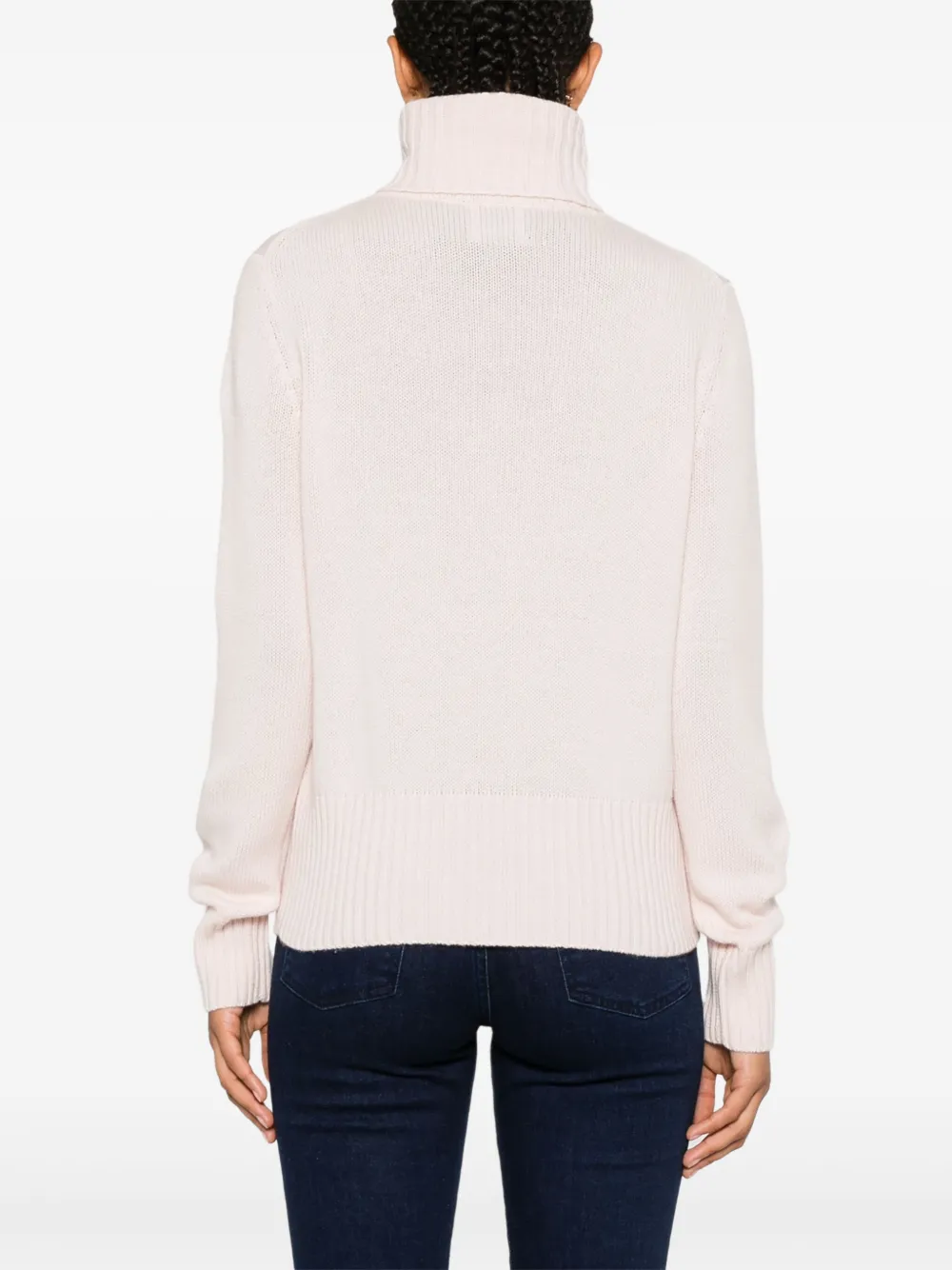 Allude Ribgebreide trui Roze