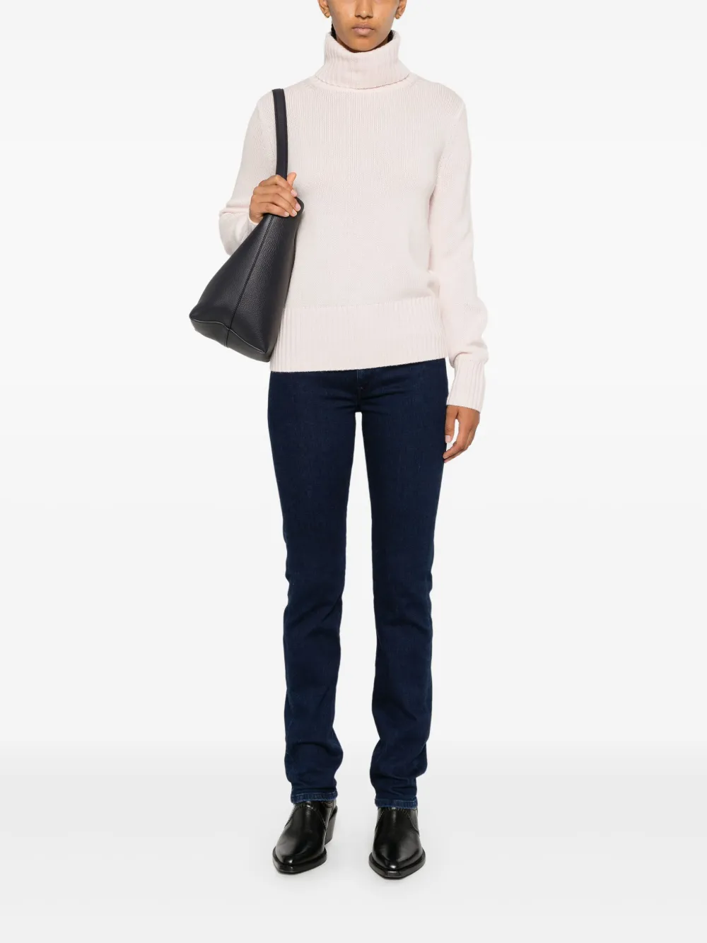 Allude ribbed-knit sweater - Roze
