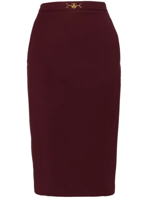 Elisabetta Franchi horsebit-detail midi skirt