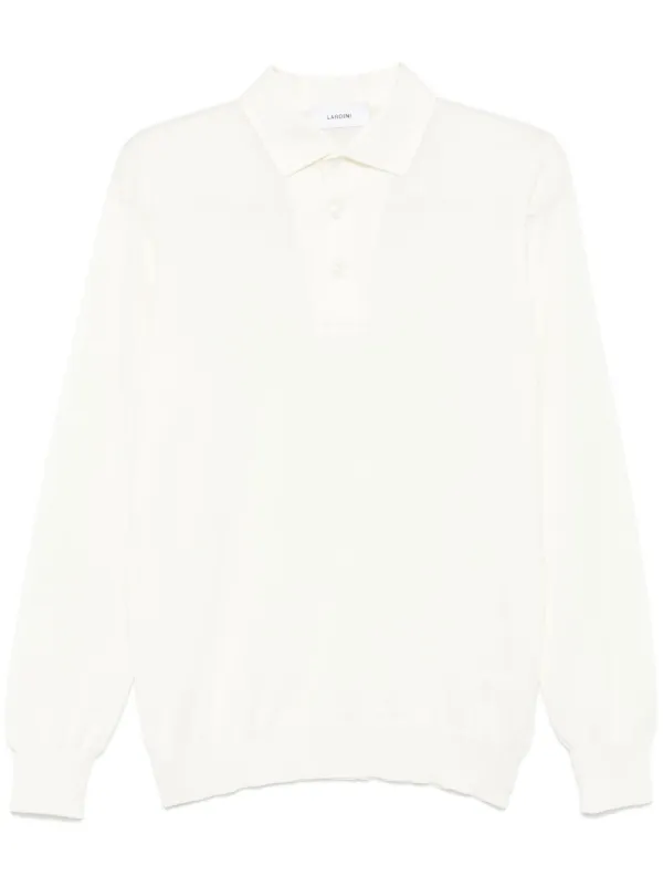 Lardini メランジ ポロシャツ | ホワイト | FARFETCH JP