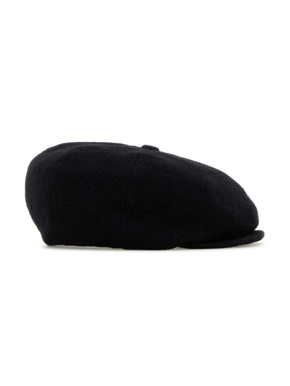 Yohji Yamamoto gabardine flat cap - Zwart